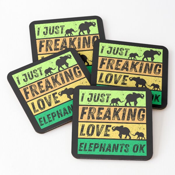 Item preview, I Just Freaking Love Elephants Ok designed and sold by Nicet-shirt1.