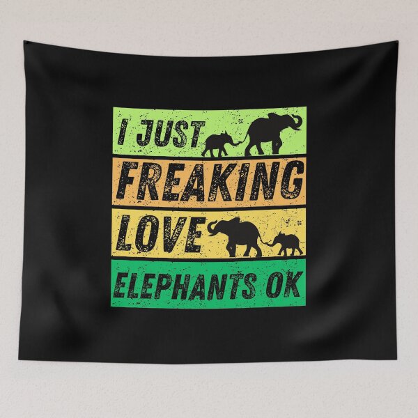 Item preview, I Just Freaking Love Elephants Ok designed and sold by Nicet-shirt1.