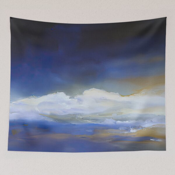 Item preview, Coastal Comfort: Tranquil Unframed Print ,AI Generated Fine Art Design - Contemporary Modern Design designed and sold by ArtPrintsAi.