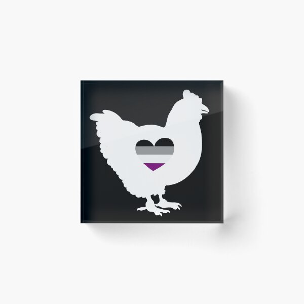 Item preview, Asexual Chicken Lover - LGBTQ Asexual Flag Heart 03 designed and sold by Puddmuppy.