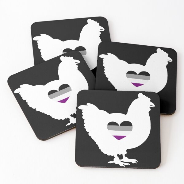 Item preview, Asexual Chicken Lover - LGBTQ Asexual Flag Heart 03 designed and sold by Puddmuppy.