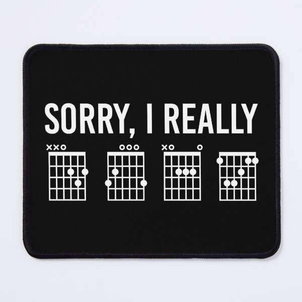 Item preview, Sorry, I really DGAF Funny Guitar Chords Guitar Player Gifts | Funny Hidden Message Music Humor Gift designed and sold by Violet Treasures.