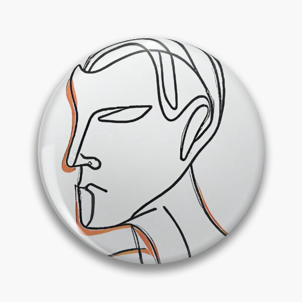 Artikelvorschau, Minimalist Line Art of a Man for Tshirt and Sticker entworfen und verkauft von DafGole.