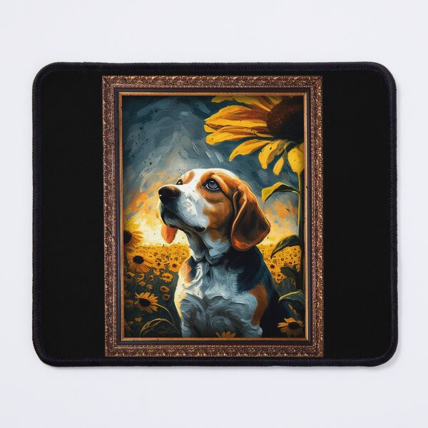 Item preview, Beagle Sunflower Painting Adorable Dog designed and sold by rafaeltto.