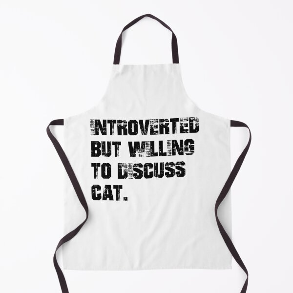 Aperçu de l'œuvre Introverti mais prêt à discuter des chats créée et vendue par the--best-art.