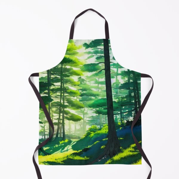 Item preview, Lush Forest Landscape Acrylic Watercolor Painting designed and sold by redjaygraphics.
