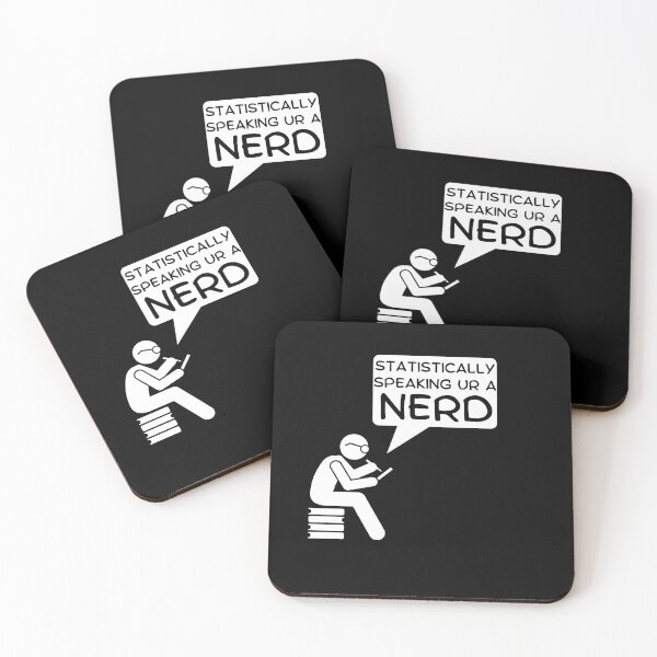 Item preview, Statistically Speaking Nerd Cartoon Design designed and sold by SimpliText.