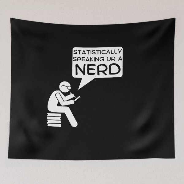 Item preview, Statistically Speaking Nerd Cartoon Design designed and sold by SimpliText.