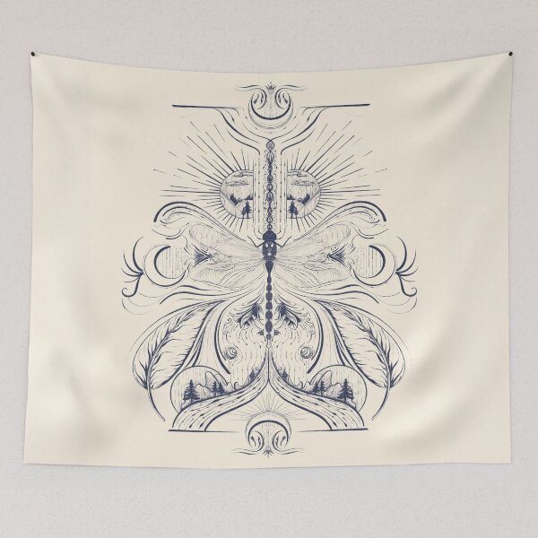 Item preview, Dragonfly motif designed and sold by AYA ..