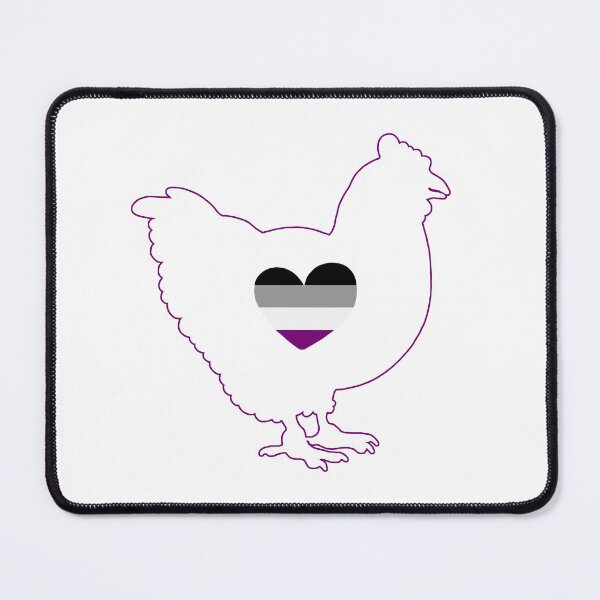 Item preview, Chicken Lover - LGBTQ Asexual Flag Heart 03 White designed and sold by Puddmuppy.
