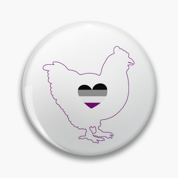 Item preview, Chicken Lover - LGBTQ Asexual Flag Heart 03 White designed and sold by Puddmuppy.