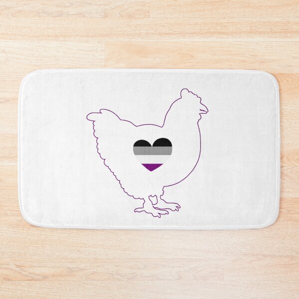 Item preview, Chicken Lover - LGBTQ Asexual Flag Heart 03 White designed and sold by Puddmuppy.