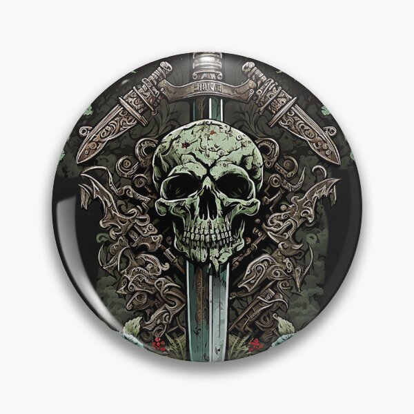 Item preview, Skull blades and vine designed and sold by bobbobroberts.