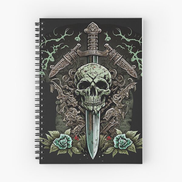 Item preview, Skull blades and vine designed and sold by bobbobroberts.