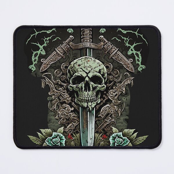 Item preview, Skull blades and vine designed and sold by bobbobroberts.