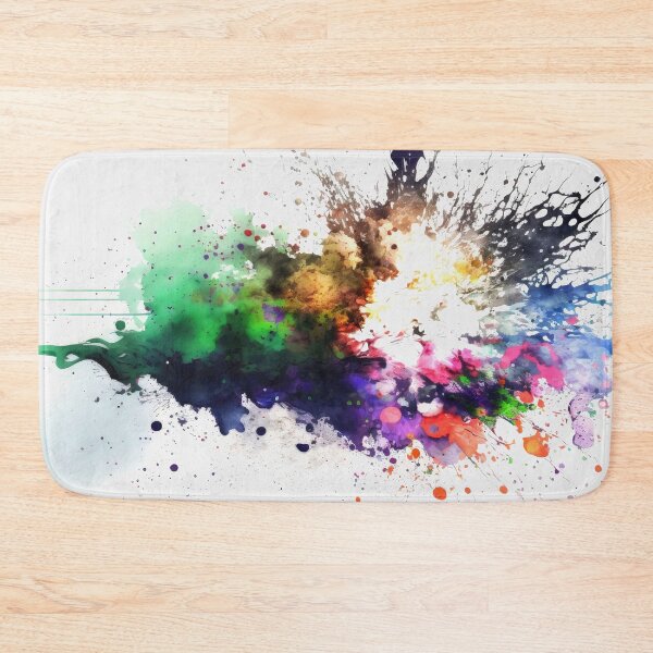Item preview, Celestial Fireworks: Colorful Abstract Watercolor Ink Painting designed and sold by maninthebox1.