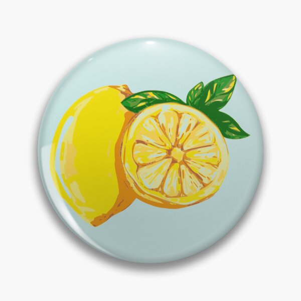 Item preview, French Style Lemons / Citrons on a Square Blue Wave Background designed and sold by Creation Station Boutique USA.