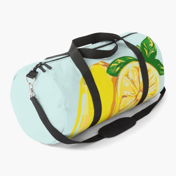 Item preview, French Style Lemons / Citrons on a Square Blue Wave Background designed and sold by Creation Station Boutique USA.