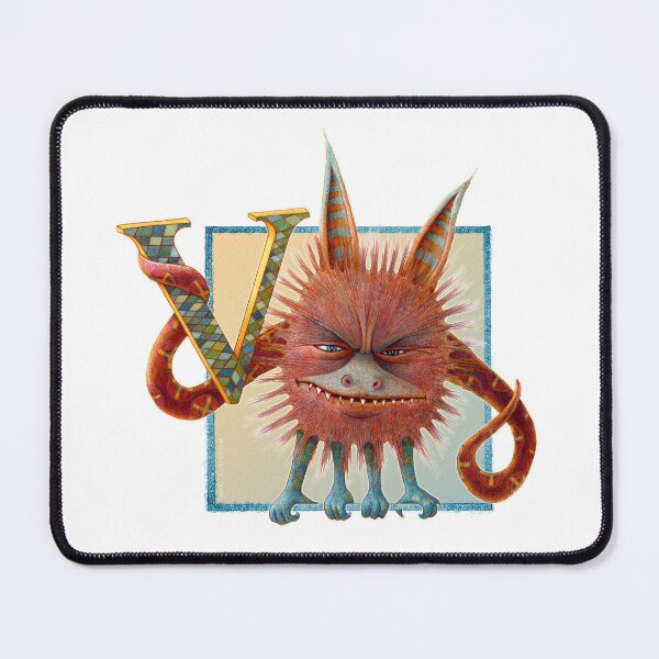 Item preview, Letter V - Alphabet Monster - Guardian and Protector designed and sold by Gretchen Deahl.