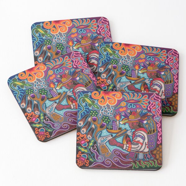 Item preview, mexican huichol shaman deer hunter designed and sold by aramara-huichol.