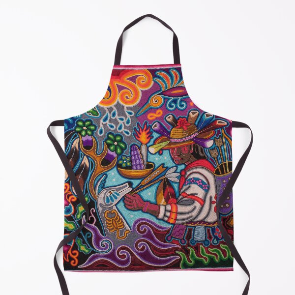 Item preview, mexican huichol shaman deer hunter designed and sold by aramara-huichol.