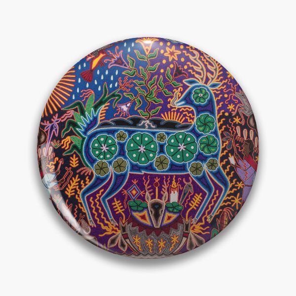Item preview, blue deer huichol mexican art designed and sold by aramara-huichol.