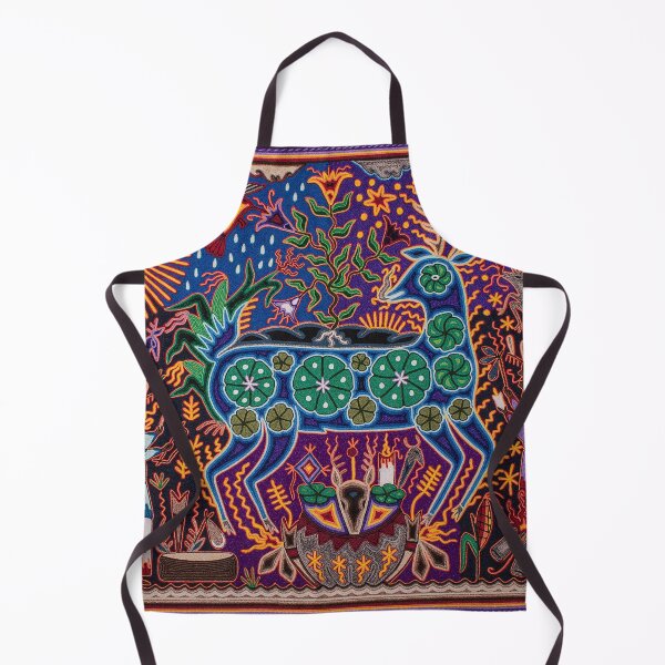 Item preview, blue deer huichol mexican art designed and sold by aramara-huichol.