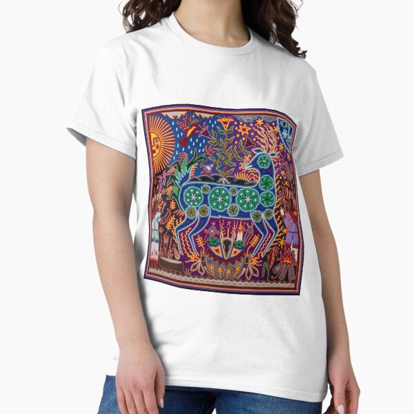 Vista previa del artículo con la obra «Venado azul huichol mexicano arte», diseñado y vendido por aramara-huichol.