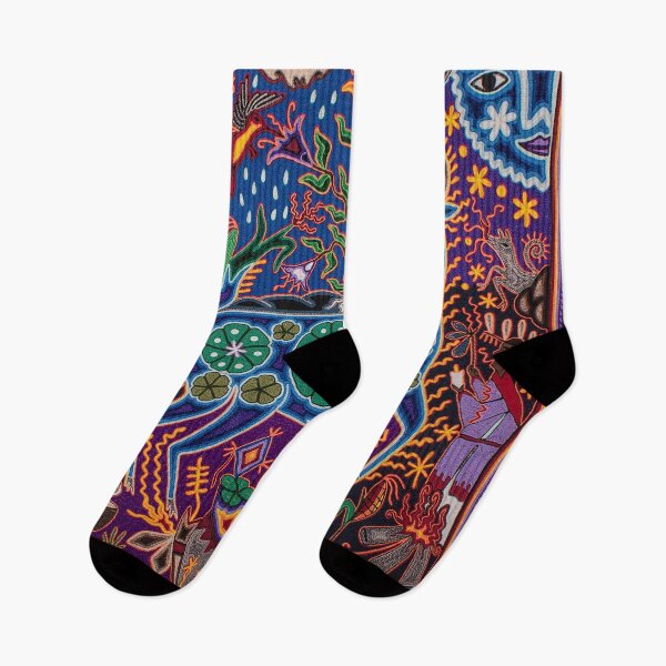 Item preview, blue deer huichol mexican art designed and sold by aramara-huichol.