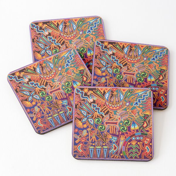 Item preview, Huichol party mexican shaman deer wixarika designed and sold by aramara-huichol.