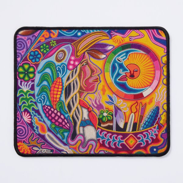 Item preview, Shaman huichol mexican marakame deer wixarika designed and sold by aramara-huichol.