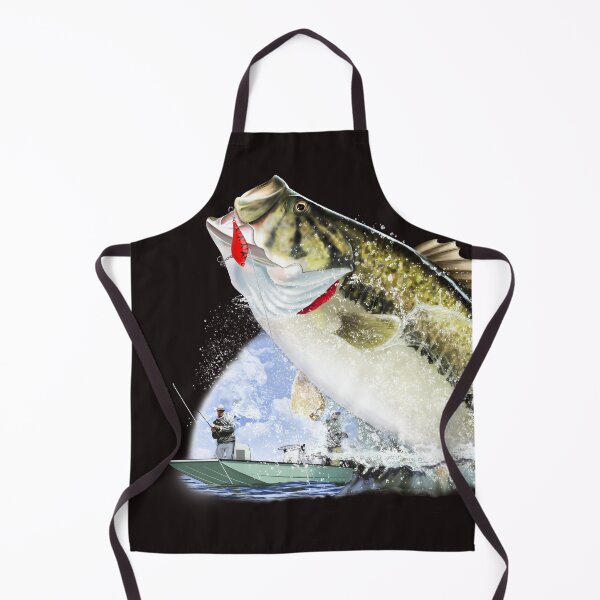 Item preview, Hooked Bigmouth Bass Fighting Angler designed and sold by Color4Nature.