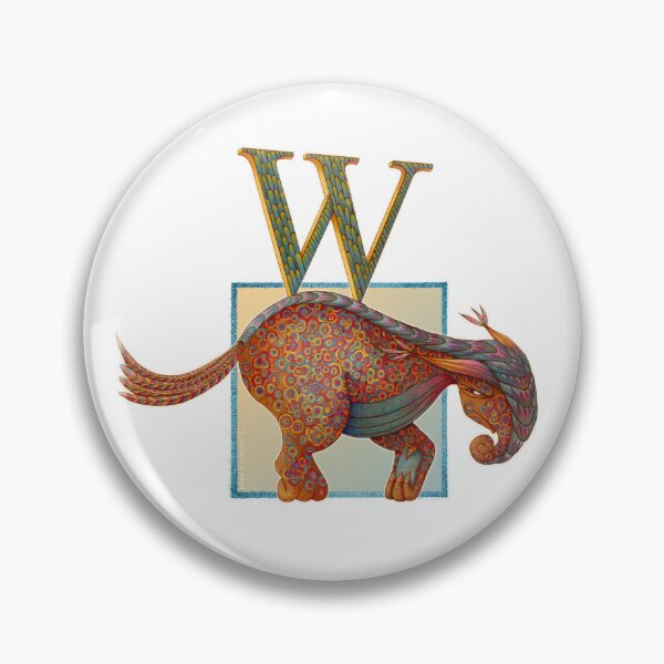 Item preview, Letter W -  Alphabet Monster - Guardian and Protector designed and sold by Gretchen Deahl.