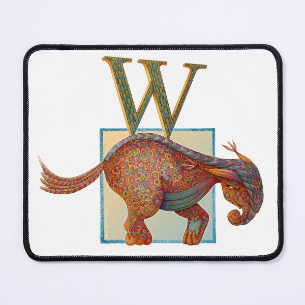Item preview, Letter W - Alphabet Monster - Guardian and Protector designed and sold by Gretchen Deahl.