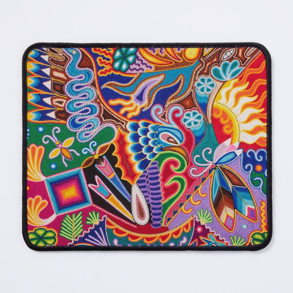 Item preview, Deer and eagle mexican huicho wixarika designed and sold by aramara-huichol.