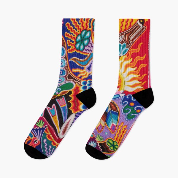 Item preview, Deer and eagle mexican huicho wixarika designed and sold by aramara-huichol.