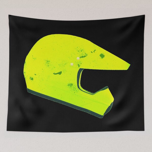 Item preview, Motocross Bike Helmet - Green Fluorescent designed and sold by PeterADesign.