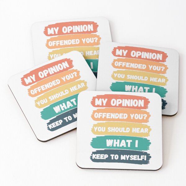 Item preview, my opinion offended you you should hear what i keep to myself - sarcasm - sarcastic - funny gift idea  designed and sold by Zafer3.