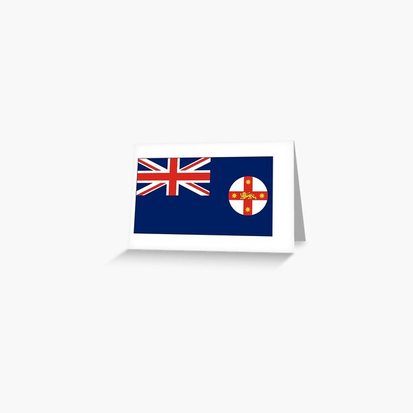 NEW SOUTH WALES Flag Gifts, Masks, Stickers & Products Greeting Card
