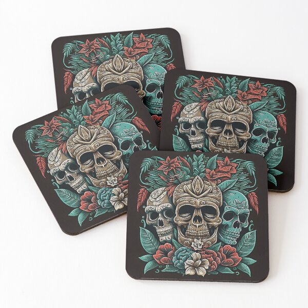 Item preview, Tiki Skulls designed and sold by bobbobroberts.