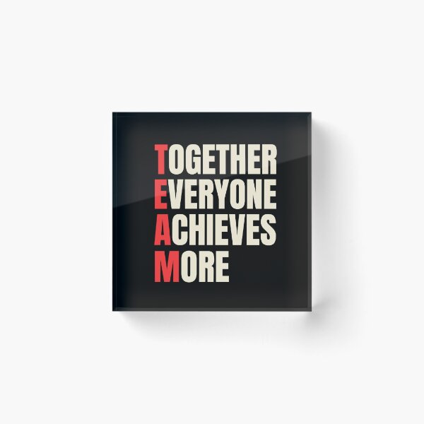 Item preview, Together Everyone Achieves More  designed and sold by FunnyFactDesign.