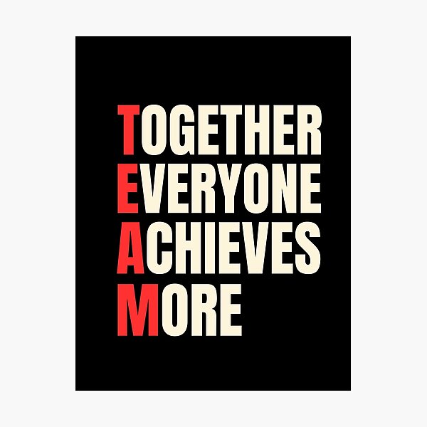 Item preview, Together Everyone Achieves More  designed and sold by FunnyFactDesign.