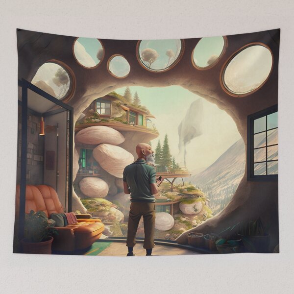 Item preview, My private mushroom cave retreat designed and sold by Miguelamarte.