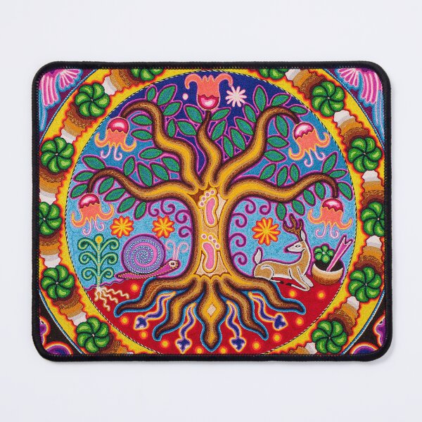 Item preview, Tree of life, flower of wind - Huichol painting designed and sold by aramara-huichol.