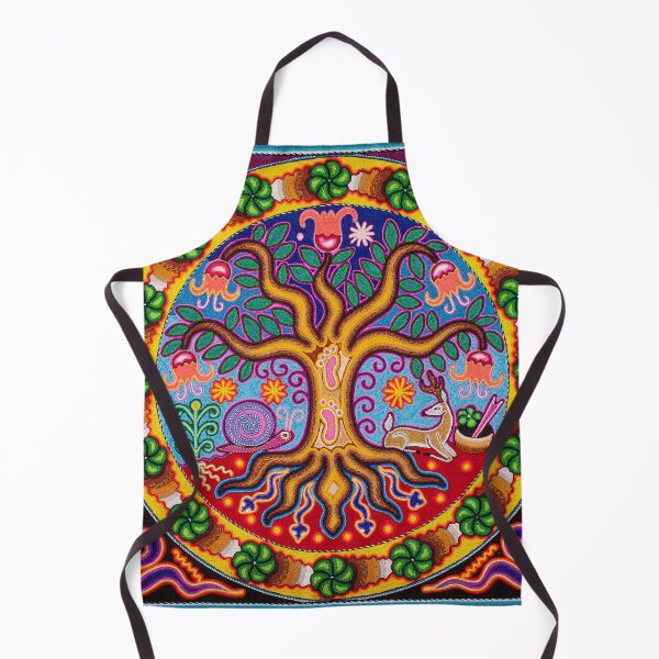 Item preview, Tree of life, flower of wind - Huichol painting designed and sold by aramara-huichol.