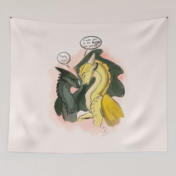 Item preview, Qibli & Moon watercolor designed and sold by BeckysFries.