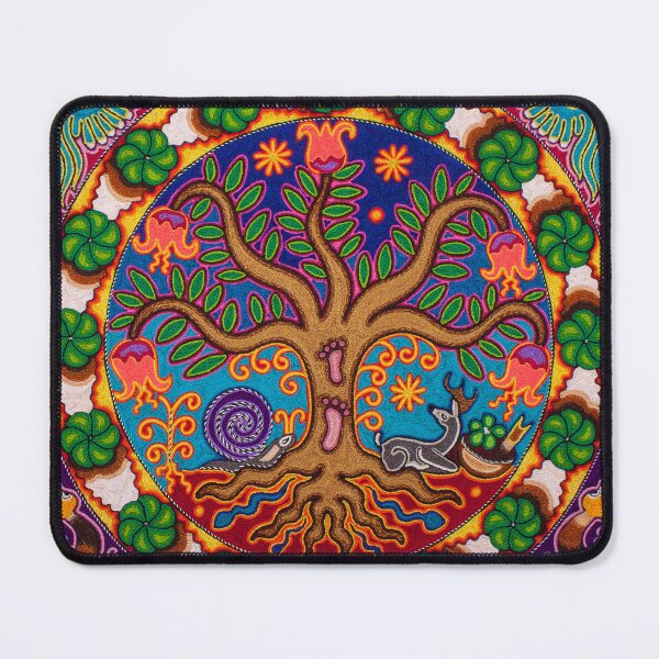 Item preview, Tree of life - Huichol painting designed and sold by aramara-huichol.