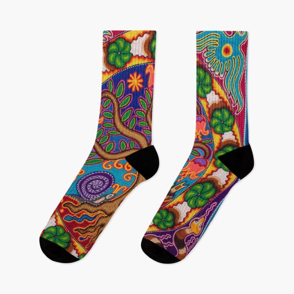 Item preview, Tree of life - Huichol painting designed and sold by aramara-huichol.
