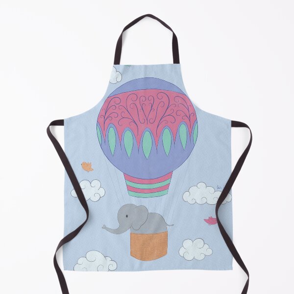 Item preview, Elephant in a hot air balloon designed and sold by Vicki Dunlop.