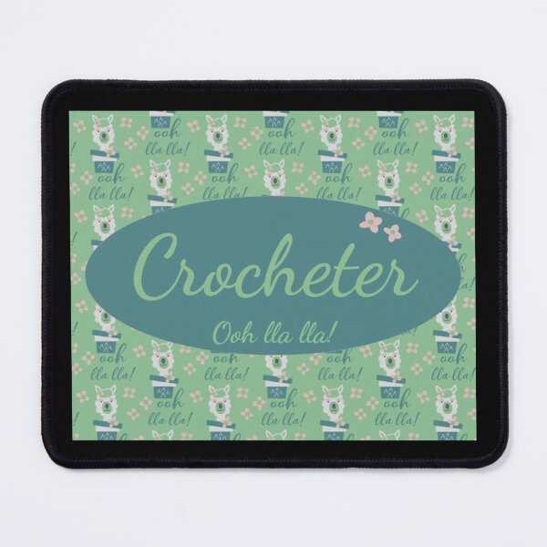 Item preview, Crocheter Llama lover in teal green and pink ooh lla lla designed and sold by Designs24U.